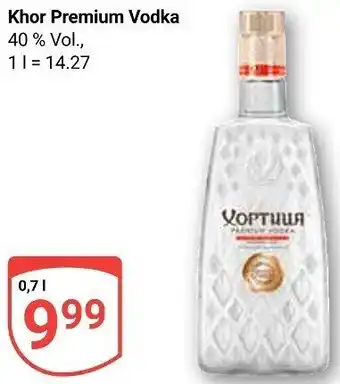 Globus Khor Premium Vodka 0,7 L Angebot