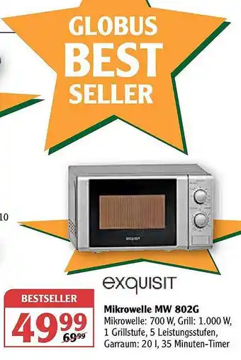 Globus Exquisit Mikrowelle Mw802g Angebot