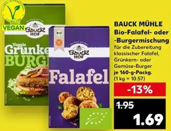 Kaufland BAUCK MÜHLE Bio-Falafel oder Burgermischung 160 g Packg. Angebot