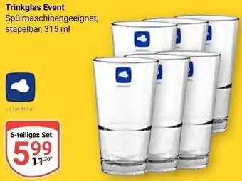 Globus LEONARDO Trinkglas Event Angebot