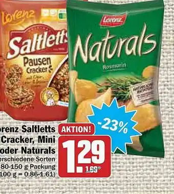 AEZ Lorenz Saltetts Cracker, Mini Oder Naturals Angebot