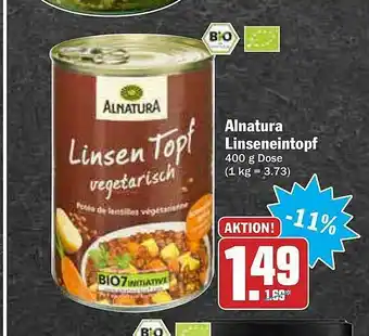 AEZ Alnatura Linseneintopf Angebot