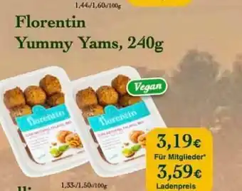 LPG Biomarkt Florentin Yummy Yams Angebot