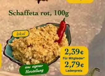 LPG Biomarkt Schaffeta Rot Angebot