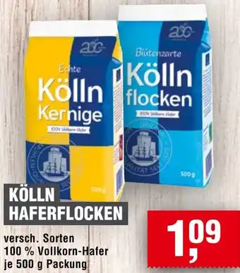 Handelshof KÖLLN HAFERFLOCKEN 500 g Packung Angebot