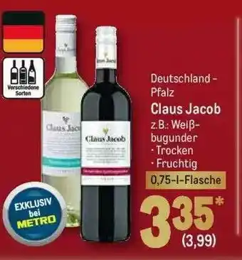 METRO Deutschland Pfalz Claus Jacob Angebot