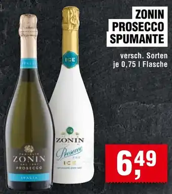 Handelshof ZONIN PROSECCO SPUMANTE 0,75 L Flasche Angebot