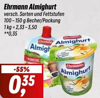 Simmel Ehrmann Almighurt 100-150 g Becher/Packung Angebot