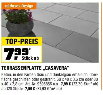 OBI TERRASSENPLATTE,,CASAVERA" Angebot