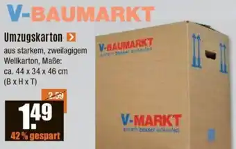 V Baumarkt Umzugskarton Angebot