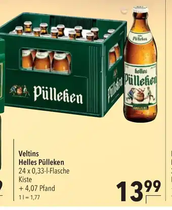 CITTI Markt Veltins Helles Pülleken 24 x 0,33-L Angebot