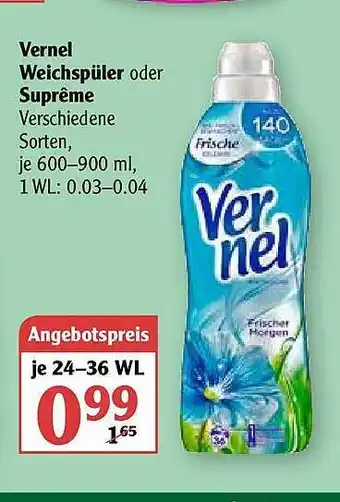 Globus Vernel Weichspüler Oder Suprême Angebot