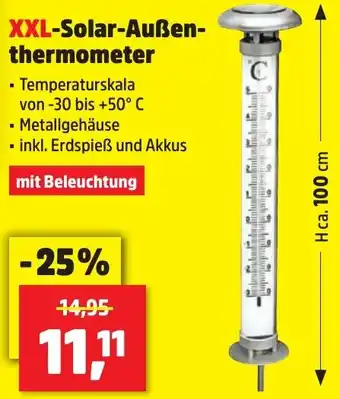 Thomas Philipps XXL Solar-Außenthermometer Angebot