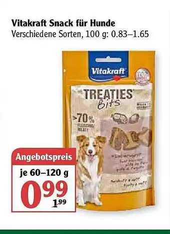 Globus Vitakraft Snack Für Hunde Angebot