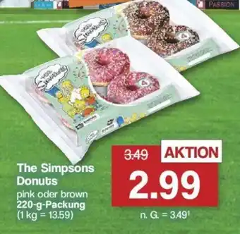 Famila Nord West The Simpsons Donuts pink oder brown 220-g-Packung Angebot