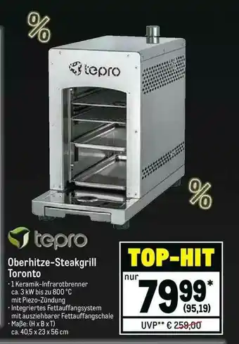 METRO Tepro Oberhitze-steakgrill Toronto Angebot