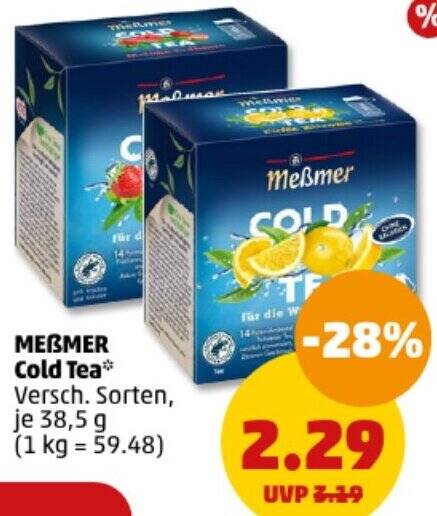 MEẞMER Cold Tea 38,5 g Angebot bei PENNY