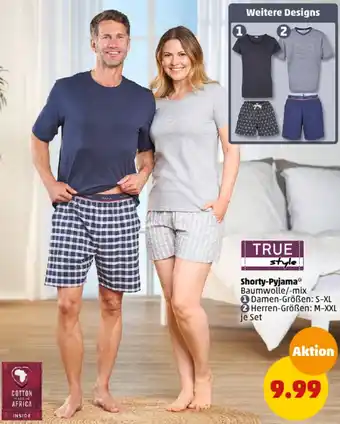 PENNY TRUE style Shorty-Pyjama Angebot