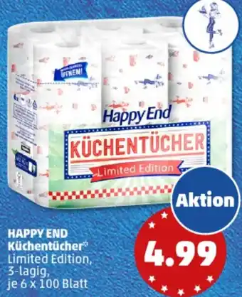 PENNY HAPPY END Küchentücher 6 x 100 Blatt Angebot