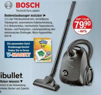 V Markt BOSCH Bodenstaubsauger BGDS2BA1 Angebot