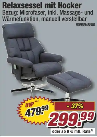 Poco Relaxsessel mit Hocker Angebot