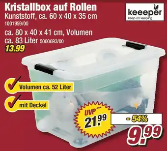 Poco keeeper Kristallbox auf Rollen Angebot
