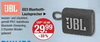 V Markt JBL GO3 Bluetooth- Lautsprecher Angebot