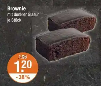 V Markt Brownie mit dunkler Glasur Angebot