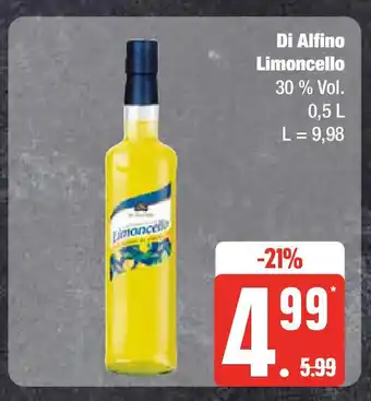 Edeka Di Alfino Limoncello 30 % Vol. 0,5 L Angebot