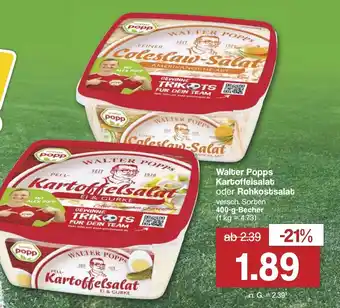 Famila Nord West Walter Popps Kartoffelsalat oder Rohkostsalat Angebot