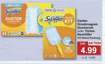 Famila Nord West Swiffer Staubmagnet Starterset oder Tücher Nachfüller Angebot