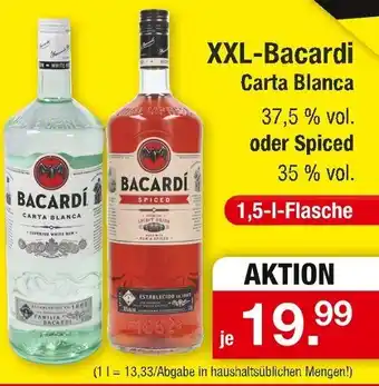 Zimmermann XXL-Bacardi Carta Blanca 1,5l Flasche Angebot