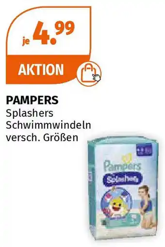 Müller PAMPERS Splashers Schwimmwindeln Angebot