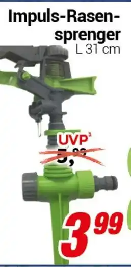 CENTERSHOP Impuls-Rasen- sprenger L 31 cm Angebot