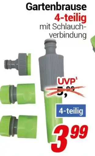 CENTERSHOP Gartenbrause 4-teilig Angebot