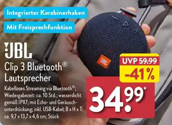 Aldi Nord JBL Clip 3 Bluetooth Lautsprecher Angebot