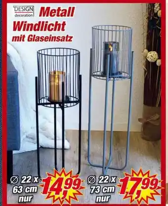 Posten Börse Design Metall Windlicht Angebot