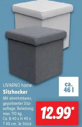 Lidl LIVARNO home Sitzhocker Angebot