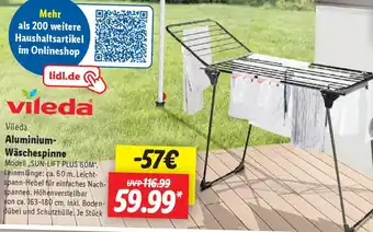 Lidl Vileda Aluminium Wäschespinne Angebot