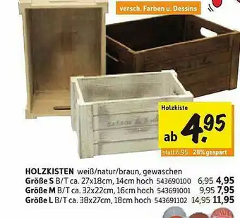 SCONTO Holzkisten Angebot