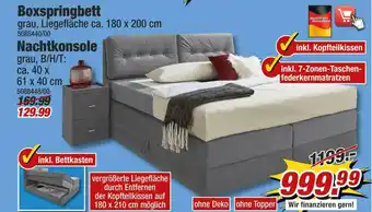 Poco Boxspringbett oder nachtkonsole Angebot