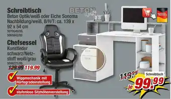 Poco Schreibtisch oder chefsessel Angebot