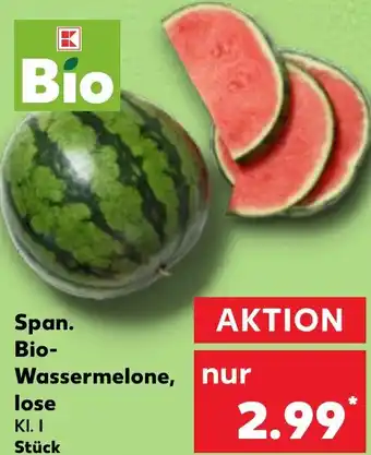Kaufland Span. Bio Wassermelone, lose Angebot