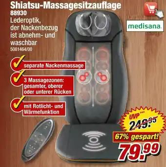 Poco Medisana shiatsu-massagesitzauflage Angebot