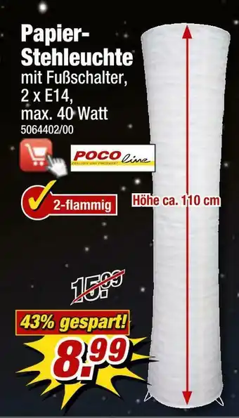 Poco Poco line papier-stehleuchte Angebot