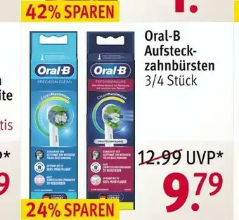 Rossmann Oral-b aufsteckzahnbürsten Angebot