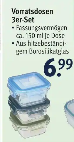 Rossmann Vorratsdosen 3er-set Angebot