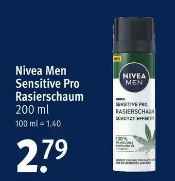 Rossmann Nivea men sensitive pro rasierschaum Angebot