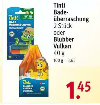 Rossmann Tinti badeüberraschung oder blubber vulkan Angebot