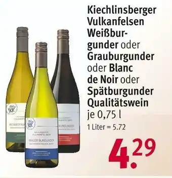 Rossmann Kiechlinsberger vulkanfelsen rotwein oder weißwein Angebot